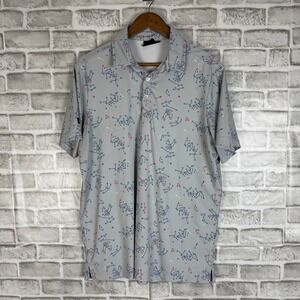 Sunday Swagger Mens Football Playbook Golf Polo Shirt Short Sleeve MEDIUM STAINS